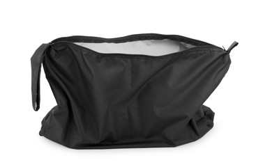 Black Shopper bag isolated on white background.
