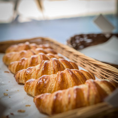 Fresh croissant handmade