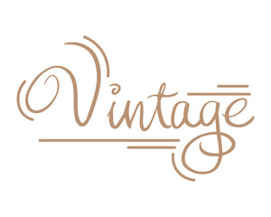 vintage handwritten sign, lettering, calligraphy, text, editable vector illustration