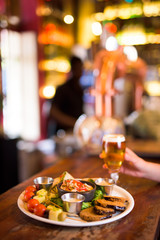 catering food in restaurant