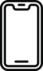 phone flat icon on white background