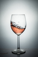 Red wine splash