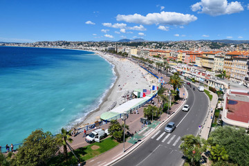 Fototapeta na wymiar Nice, French Riviera Cote d'Azur in Provence, France.