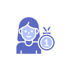 Employee Award Vector illustration Glyph With Color Background and Investment icon.