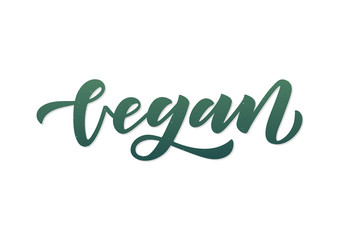 Vegan hand drawn lettering