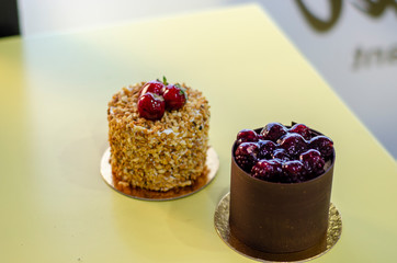 Homemade Cake with Fruits, Delicious