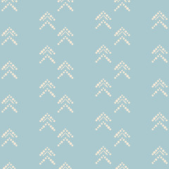 Vector blue geometric chevron seamless pattern background