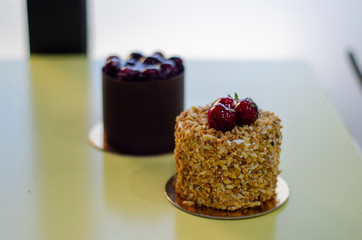 Homemade Cake with Fruits, Delicious
