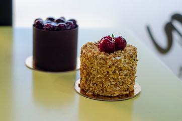 Homemade Cake with Fruits, Delicious