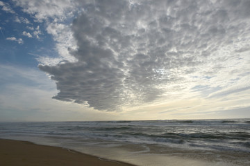 Nuages sur la mer Vieux Boucau France