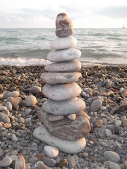 stones on the beach