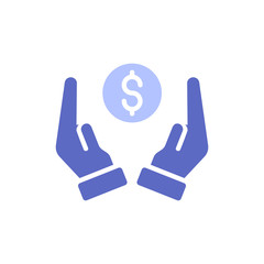 Investment Vector illustration Glyph With Color Background and Investment icon.