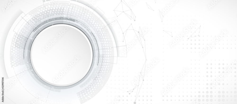 Poster abstract tech background. futuristic technology interface