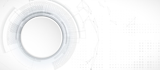 Obraz premium Abstract tech background. Futuristic technology interface