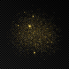 Golden glittering vector backdrop 