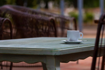 xícara de café na mesa