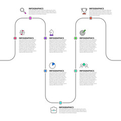 Infographic design template. Creative concept with 8 steps