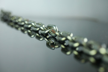 close up of chain