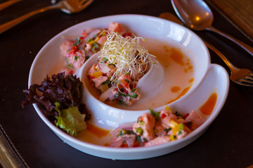 ceviche, prato da culinária Chilena