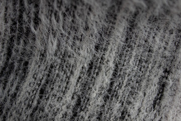 Cozy knitted soft wool background, close up
