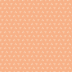 Vector orange triangle dots seamless pattern background