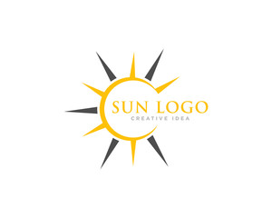 Sun Logo Icon Design Vector