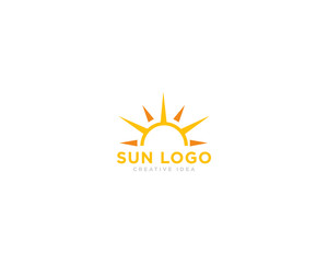 Sun Logo Icon Design Vector