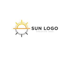 Sun Logo Icon Design Vector