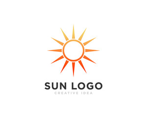 Sun Logo Icon Design Vector