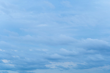 clouds in the blue sky