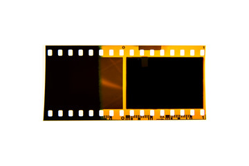(35 mm.) film frame.With white space.film camera.	
