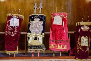 Torahs in Synagogue, Temple Beth Shalom, Plaza de la Revolucion, Vedado, Havana, Cuba - 329115934