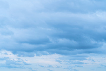 Fototapeta premium Windy clear cloud on blue sky in morning