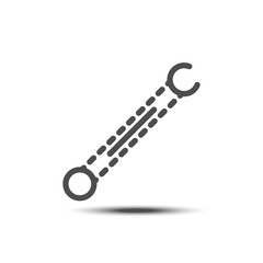 Vector simple wrench line icon style