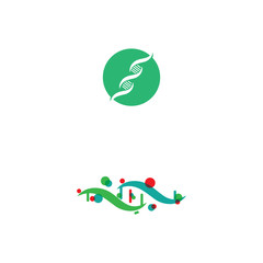 DNA Logo Template vector symbol