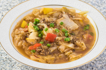 Cabbage soup.