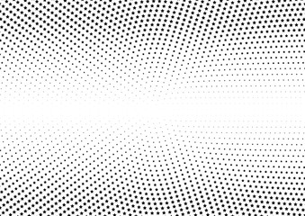 Abstract halftone dotted background. Monochrome pattern with stars.  Vector modern futuristic texture for posters, sites, business cards, postcards, labels and stickers. Design mock-up layout.