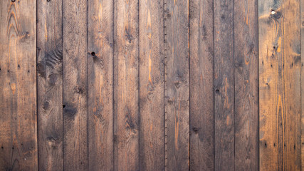 Brown wooden background, natural texture, vertical oil coated boards