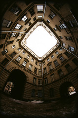 A Well Courtyard in Saint Petersburg