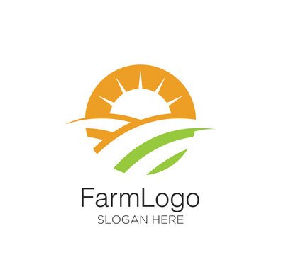 Farm logo vector design template