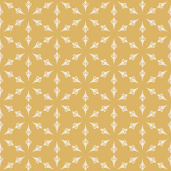 Gold Wallpaper with a simple geometric pattern on a gold background, vector