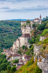 Naklejka premium Rocamadour in Lot Department, France