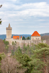 Fototapeta premium Kokorin castle in Central Bohemia, Czech Republic