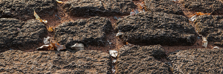 Stone pavement in an ancient temple
