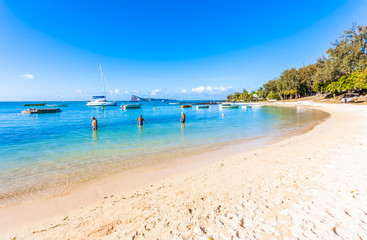 beach and sea, Coin de Mire, Mauritius 