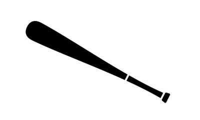 Baseball bat icon. Simple illustration of baseball bat vector icon for web design isolated on white background