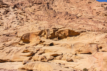 Image of the Golden Taurus on Mount Moses, Sinai Peninsula Egypt.
