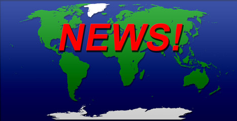 news World Map Illustration green blue white color cut out effect effects