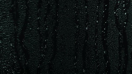 Rain water droplets trickling down the window pane at night - Powered by Adobe