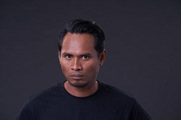 Naklejka premium Asian Man with Variety Face